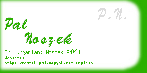 pal noszek business card